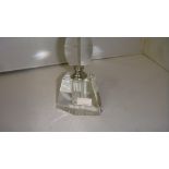 Cut glass Art Deco style scent bottle