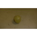 Antique Chinese celadon coloured jade bead 3 cms x 3 cms