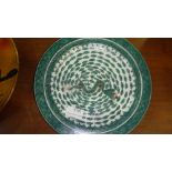 2 x 20th century Chinese Famille Verte style plates