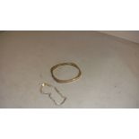 Silver bangle and bracelet