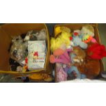 4 x boxes of cuddly toys