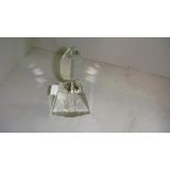 Cut and clear glass Art Deco style scent bottle