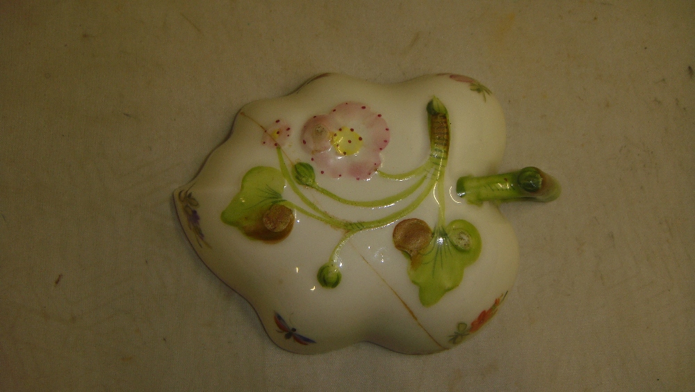 Shelf of ornament including 19th century continental porcelain cup (cracked) and sugar bowl - Image 3 of 3