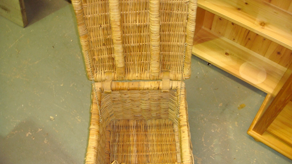 Wicker basket and print