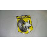 Vintage style enamel sign Michelin