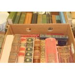 2 x boxes of antique and later books : Childs Bible, Mrs Beetons etc.