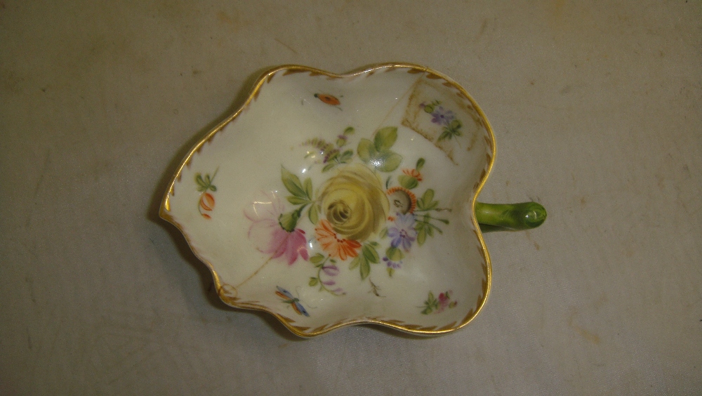 Shelf of ornament including 19th century continental porcelain cup (cracked) and sugar bowl - Image 2 of 3