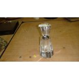 Large Art Deco style glass scent bottle