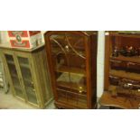 Early 20th century oak glazed china display cabinet