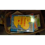 Box of assorted books