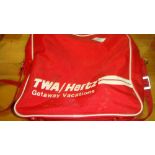 Retro TWA flight bag