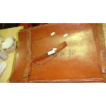 Vintage leather suitcase