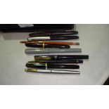 Vintage pens : Conway Stewart 84, Staedtler Mars 700, Sheaffer brushed steel, Osmiroid,