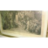 Antique print : Christ Leaving Praetorium