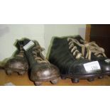 2 x pairs of vintage football boots