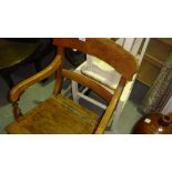 19 th century provincial elm carver chair