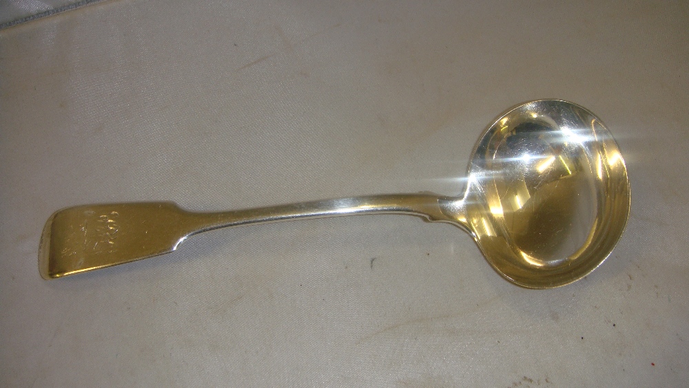 Solid silver ladle London 1854 Charles Wallis 57 g