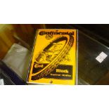 Vintage style enamel sign : Continental Tyres (Automobilia interest)