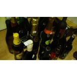 Bottles of alcohol