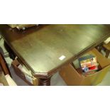 Edwardian canted corner mahogany dining table