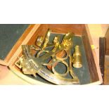 Reproduction sextant in hardwood box