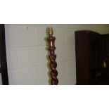 Vintage barley twist standard lamp