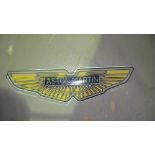 Vintage style enamel sign : Aston Martin (Automobilia interest)