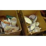 2 x boxes of assorted decorative china