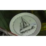 Commemorative Gypsy Moth Chichester plate (Maritime interest)