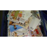 2 x Boxes of modern postcards,