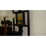 Vintage carved mirror back hall stand