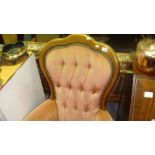 Louis 16 style button back salon chair