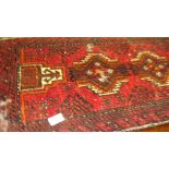 Small semi antique wool rug