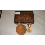 Medallions : St Louis Festival Medal, terracotta medallion,