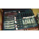 Bergmann suitcase of steak knives and cutlery