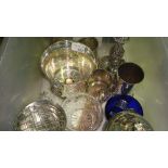 Assorted silver plated ware