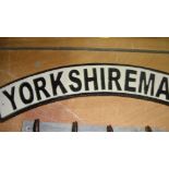 Cast iron sign Yorkshireman