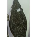 Early 20th century Dayak carved wooden shield