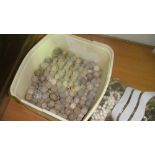 Box of antique lead musket balls detectorist find