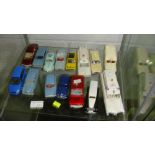 15 x vintage die cast toy cars : Dinky range Rover, Austin, Morris, Beetle,