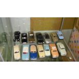 14 x Assorted vintage die cast toy cars : Dinky Hudson Sedan, Austin, Holden Special,