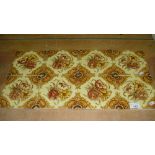 Set of eight late 19 early 20 th century floral pattern tiles