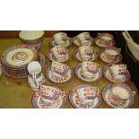 Early 20th century Staffordshire pottery tea set