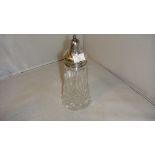 Silver and cut glass sugar caster