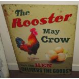 Vintage style advertising sign : Rooster