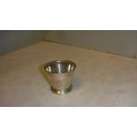 Solid silver eggcup Birm 1956 F H Adams 28 g