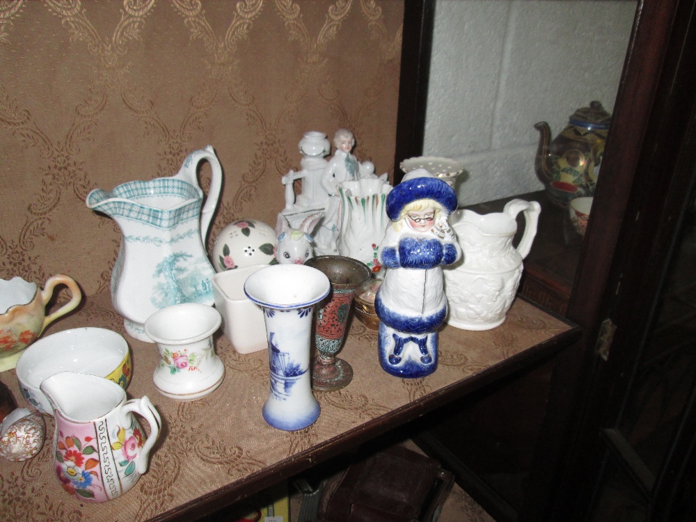 2 x shelves of decorative ornaments : Capo figure, commemorative ware, - Image 2 of 3