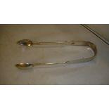 Silver sugar tongs Exeter 1860 J Williams & Co.