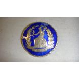 Silver and enamel sweetheart brooch The Norfolk Regiment 7 g