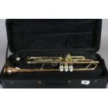 A Rosetti trumpet Series 7 in fitted case.